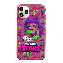 Чехол iPhone 11 Pro матовый Rosa Brawl Stars