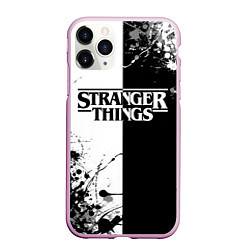 Чехол iPhone 11 Pro матовый Stranger Things, цвет: 3D-розовый