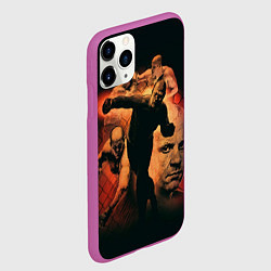 Чехол iPhone 11 Pro матовый Федор Емельяненко Император, цвет: 3D-фиолетовый — фото 2