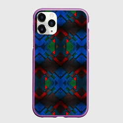 Чехол iPhone 11 Pro матовый SHADOW, цвет: 3D-фиолетовый