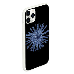 Чехол iPhone 11 Pro матовый Вирус, цвет: 3D-белый — фото 2