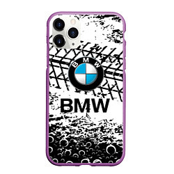 Чехол iPhone 11 Pro матовый BMW, цвет: 3D-фиолетовый