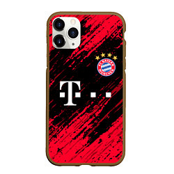 Чехол iPhone 11 Pro матовый BAYERN MUNCHEN БАВАРИЯ, цвет: 3D-коричневый