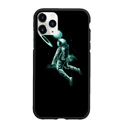 Чехол iPhone 11 Pro матовый КОСМИЧЕСКИЙ БАСКЕТБОЛ, цвет: 3D-черный