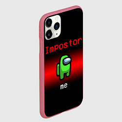 Чехол iPhone 11 Pro матовый AMONG US, цвет: 3D-малиновый — фото 2