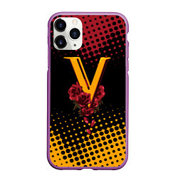 Чехол iPhone 11 Pro матовый CYBERPUNK 2077 VALENTINO