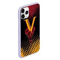 Чехол iPhone 11 Pro матовый CYBERPUNK 2077 VALENTINO, цвет: 3D-светло-сиреневый — фото 2