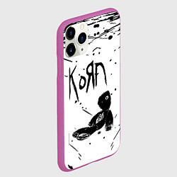 Чехол iPhone 11 Pro матовый Korn, цвет: 3D-фиолетовый — фото 2