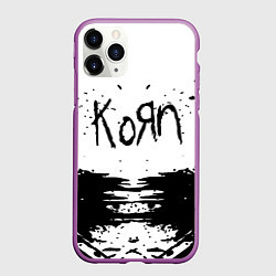 Чехол iPhone 11 Pro матовый Korn, цвет: 3D-фиолетовый