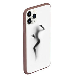 Чехол iPhone 11 Pro матовый ДЕВУШКА ЗА СТЕКЛОМ, цвет: 3D-коричневый — фото 2