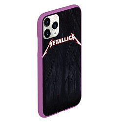 Чехол iPhone 11 Pro матовый Metallica, цвет: 3D-фиолетовый — фото 2