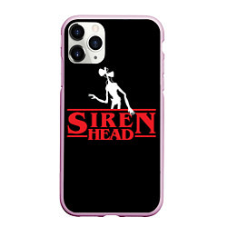 Чехол iPhone 11 Pro матовый Siren Head, цвет: 3D-розовый