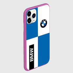 Чехол iPhone 11 Pro матовый BMW, цвет: 3D-фиолетовый — фото 2