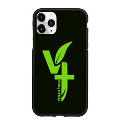 Чехол iPhone 11 Pro матовый VT, цвет: 3D-черный