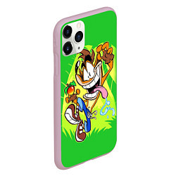 Чехол iPhone 11 Pro матовый CRASH BANDICOOT, цвет: 3D-розовый — фото 2