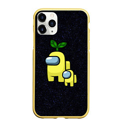 Чехол iPhone 11 Pro матовый Among us Yellow kid Yellow