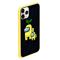 Чехол iPhone 11 Pro матовый Among us Yellow kid Yellow, цвет: 3D-желтый — фото 2