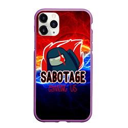 Чехол iPhone 11 Pro матовый Among us sabotage