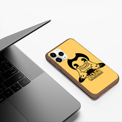 Чехол iPhone 11 Pro матовый Bendy And The Ink Machine, цвет: 3D-коричневый — фото 2