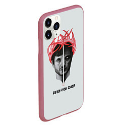 Чехол iPhone 11 Pro матовый Hannibal, цвет: 3D-малиновый — фото 2