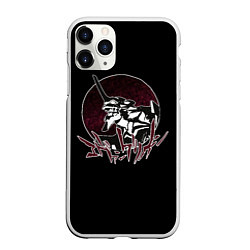 Чехол iPhone 11 Pro матовый Evangelion, цвет: 3D-белый