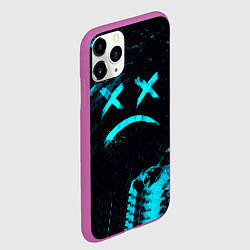 Чехол iPhone 11 Pro матовый Lil Peep, цвет: 3D-фиолетовый — фото 2
