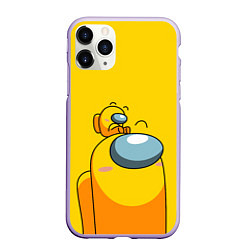 Чехол iPhone 11 Pro матовый AMONG US YELLOW