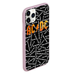 Чехол iPhone 11 Pro матовый ACDC SONGS Z, цвет: 3D-розовый — фото 2