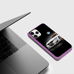 Чехол iPhone 11 Pro матовый Safety car, цвет: 3D-фиолетовый — фото 2