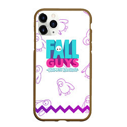 Чехол iPhone 11 Pro матовый Fall Guys, цвет: 3D-коричневый