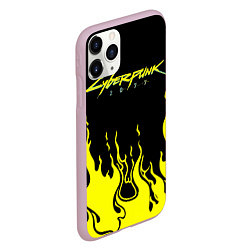 Чехол iPhone 11 Pro матовый CYBERPUNK 2077, цвет: 3D-розовый — фото 2