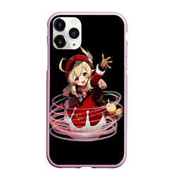 Чехол iPhone 11 Pro матовый Genshin Impact Klee, цвет: 3D-розовый