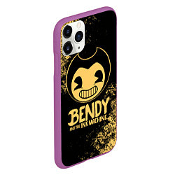 Чехол iPhone 11 Pro матовый Bendy And The Ink Machine, цвет: 3D-фиолетовый — фото 2