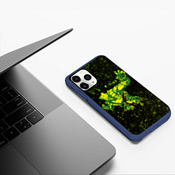 Чехол iPhone 11 Pro матовый JOJOS BIZARRE ZA WARUDO, цвет: 3D-тёмно-синий — фото 2