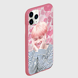 Чехол iPhone 11 Pro матовый BTS, цвет: 3D-малиновый — фото 2