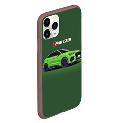 Чехол iPhone 11 Pro матовый AUDI RS Q3 Z, цвет: 3D-коричневый — фото 2