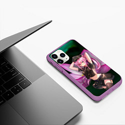 Чехол iPhone 11 Pro матовый Zero Two, цвет: 3D-фиолетовый — фото 2