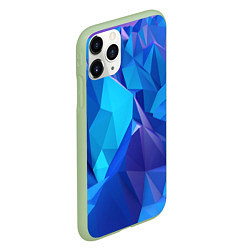 Чехол iPhone 11 Pro матовый NEON CRYSTALLS, цвет: 3D-салатовый — фото 2