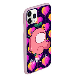 Чехол iPhone 11 Pro матовый Among Us Girl, цвет: 3D-розовый — фото 2