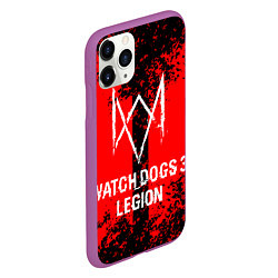 Чехол iPhone 11 Pro матовый Watch Dogs: Legion, цвет: 3D-фиолетовый — фото 2