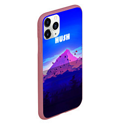 Чехол iPhone 11 Pro матовый HUSH, цвет: 3D-малиновый — фото 2