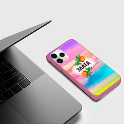 Чехол iPhone 11 Pro матовый Злата, цвет: 3D-малиновый — фото 2