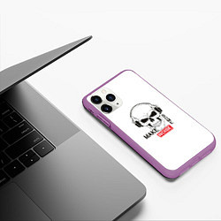 Чехол iPhone 11 Pro матовый Make some noise, цвет: 3D-фиолетовый — фото 2