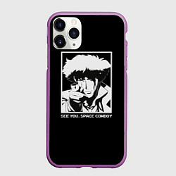 Чехол iPhone 11 Pro матовый Увидимся, ковбой, цвет: 3D-фиолетовый