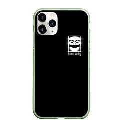 Чехол iPhone 11 Pro матовый MP ROBOT, цвет: 3D-салатовый