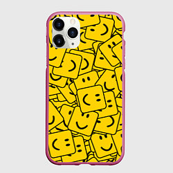 Чехол iPhone 11 Pro матовый ROBLOX, цвет: 3D-малиновый