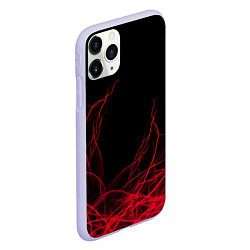 Чехол iPhone 11 Pro матовый Fiber, цвет: 3D-светло-сиреневый — фото 2
