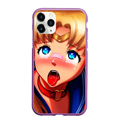 Чехол iPhone 11 Pro матовый SAILOR MOON AHEGAO, цвет: 3D-фиолетовый