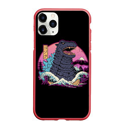 Чехол iPhone 11 Pro матовый Godzilla