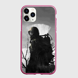 Чехол iPhone 11 Pro матовый СТАЛКЕР 2, цвет: 3D-малиновый